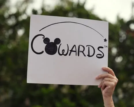 Hundreds Rally In Front Of Mickey Mouse Company HQ Regarding ‘Un-American’ Kimmel Suspension
